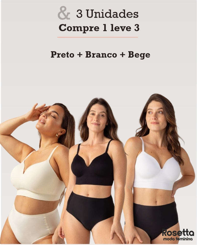 SUTIÃ MODELADOR LIBELLE COMPRE 1 LEVE 3