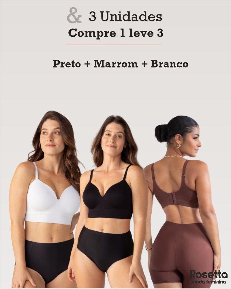 SUTIÃ MODELADOR LIBELLE COMPRE 1 LEVE 3