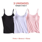 REGATA COM SUTIÃ EMBUTIDO (COMPRE 1 LEVE 3)