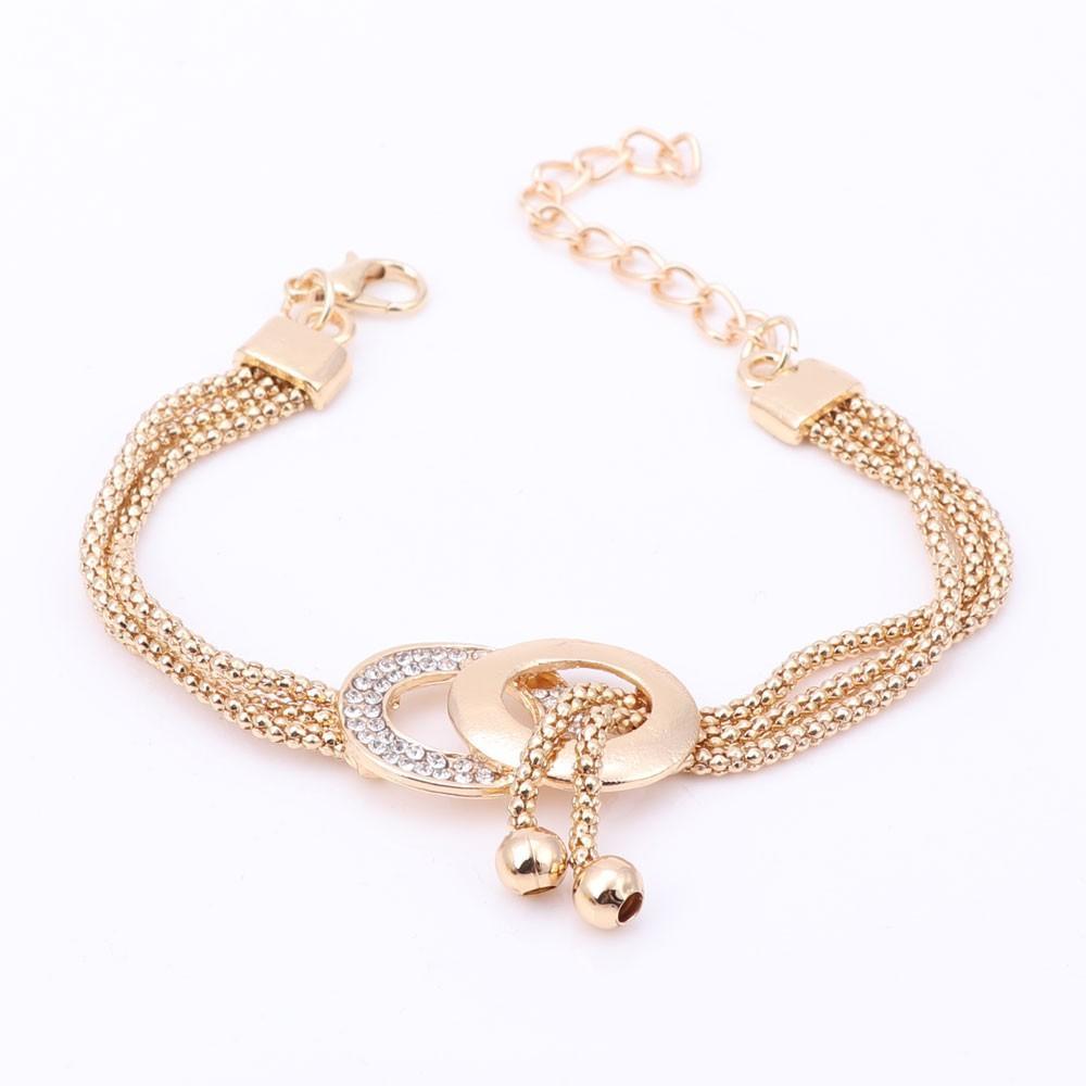 Conjuntos de Brincos Colar Pulseira e Anel Cristal Africano