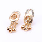 Conjuntos de Brincos Colar Pulseira e Anel Cristal Africano