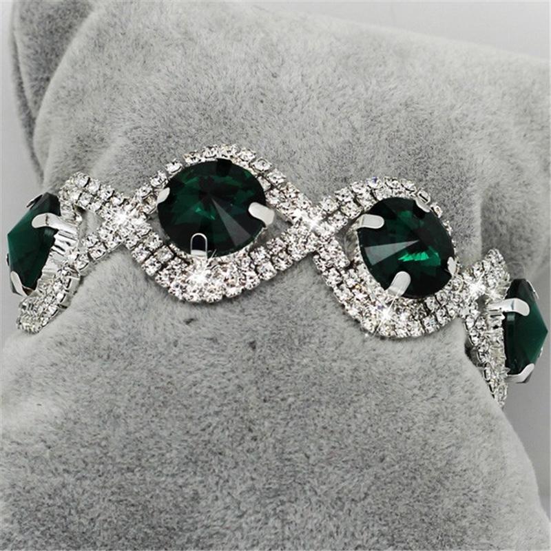 Conjunto de Brincos e Pulseira Austríaco