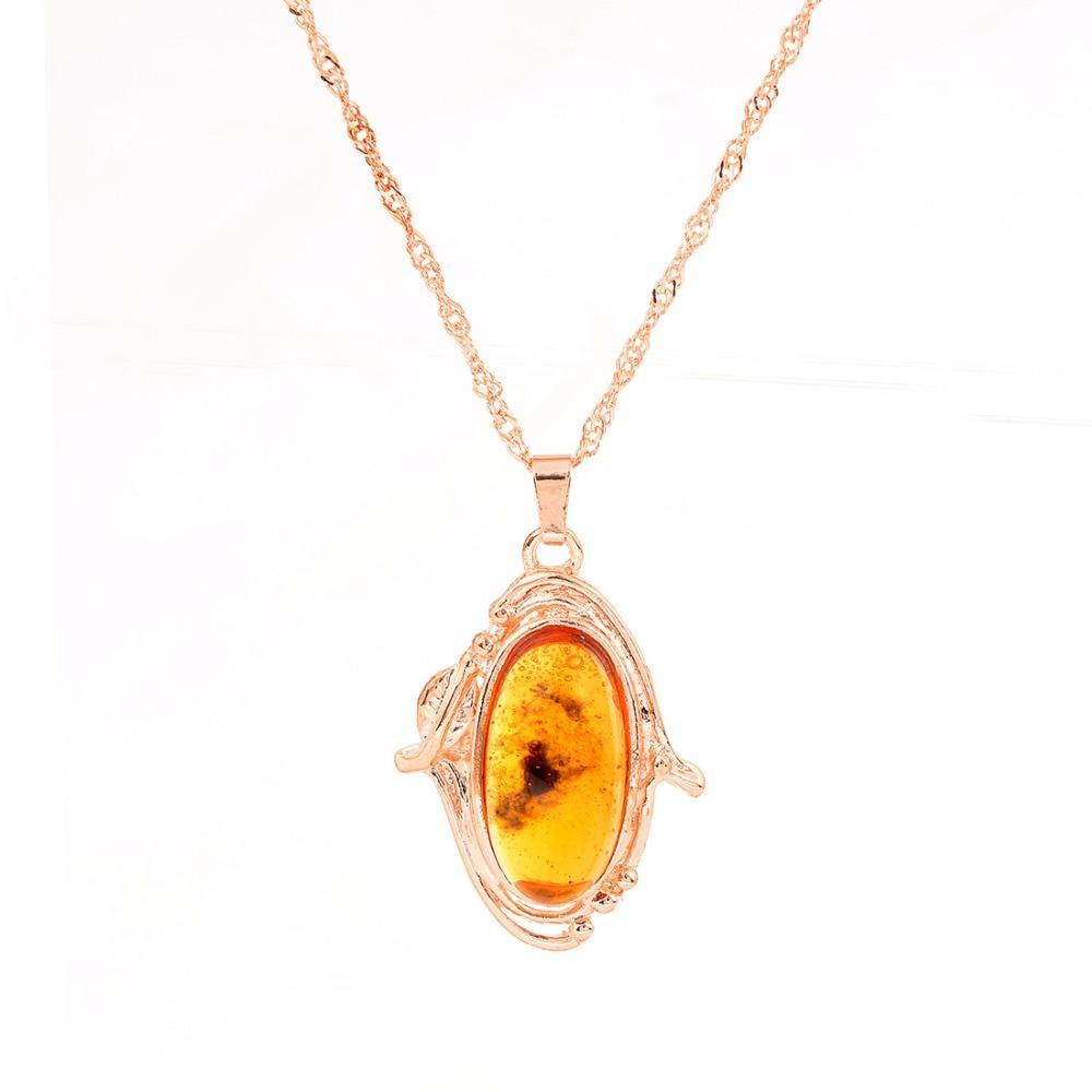 Conjunto de  Brinco Anel e Colar Pedra Natural