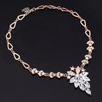 Conjunto de Colar Anel Brinco e Pulseira Crystal Clear